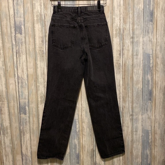 Womens NWOT PacSun Eco Black Distressed Dad Jeans | Size 26 - Picture 6 of 11